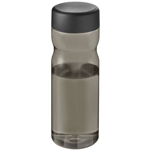 H2O Active® Eco Base 650 ml Sportflasche mit Drehdeckel, kohle,schwarz