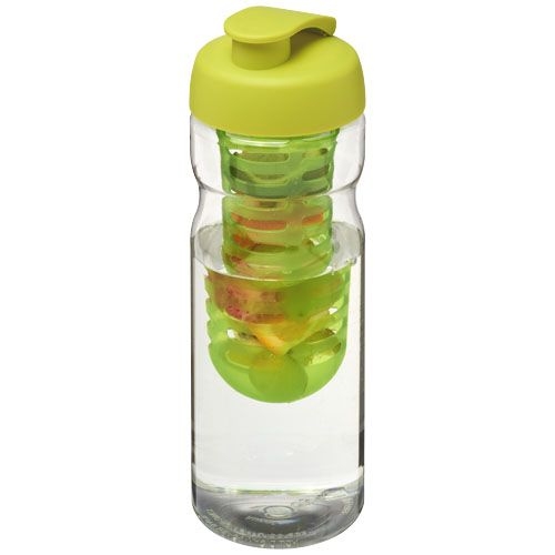 PF210046-4H2O Active® Base 650 ml Sportflasche mit Klappdeckel und Infusor_ transparent_limone PF210046-4H2O Active® Base 650 ml Sportflasche mit Klappdeckel und Infusor_ transparent_limone