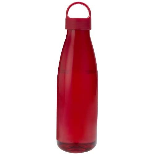 PF100835-2Bergen Trinkflasche aus recyceltem Kunststoff 800 ml_ rot