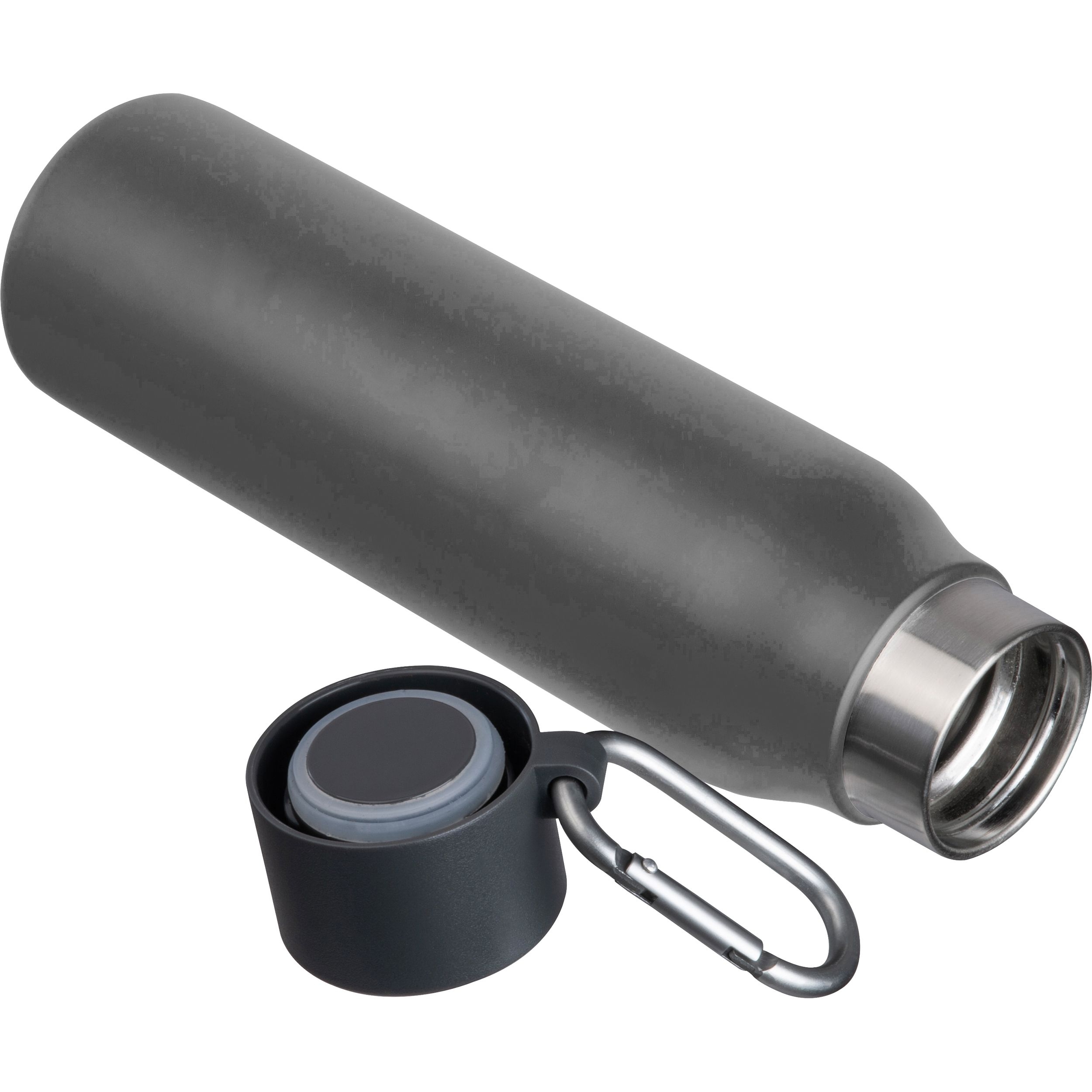 MA85236-77Vakuum Trinkflasche mit Karabiner_ 600ml ANNIE_ anthrazit