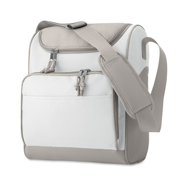 IT3101-06Zipper Kuehltasche mit Fronttasche_ Weiss