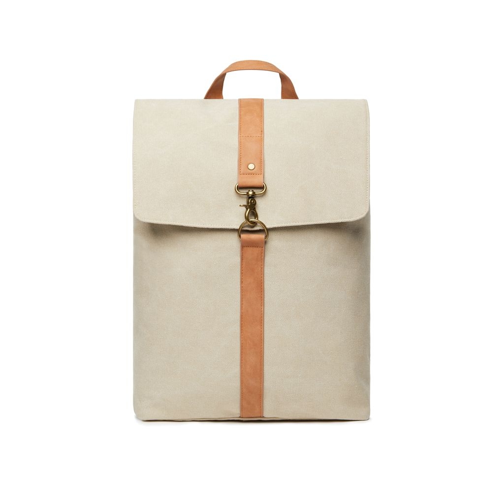XDV52101-1VINGA Bosler Rucksack aus GRS recyceltem Canvas_ beige