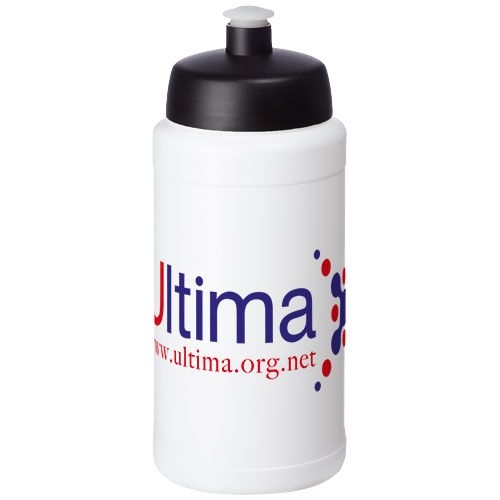 PF220200-9Baseline® Plus 500 ml Sportflasche_ schwarz_weiss