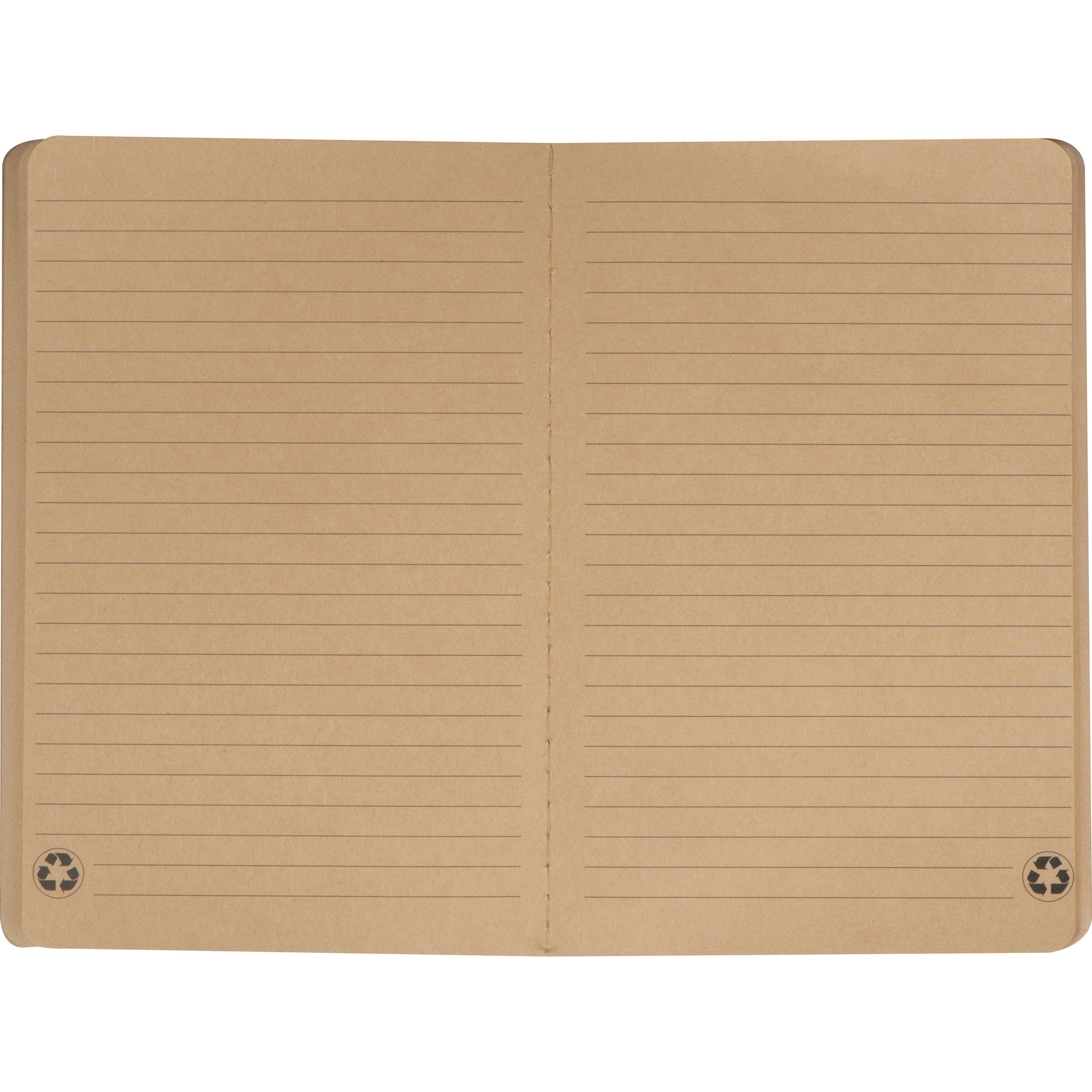 MA23386-13A5 Notizbuch aus Recycling Papier _ beige