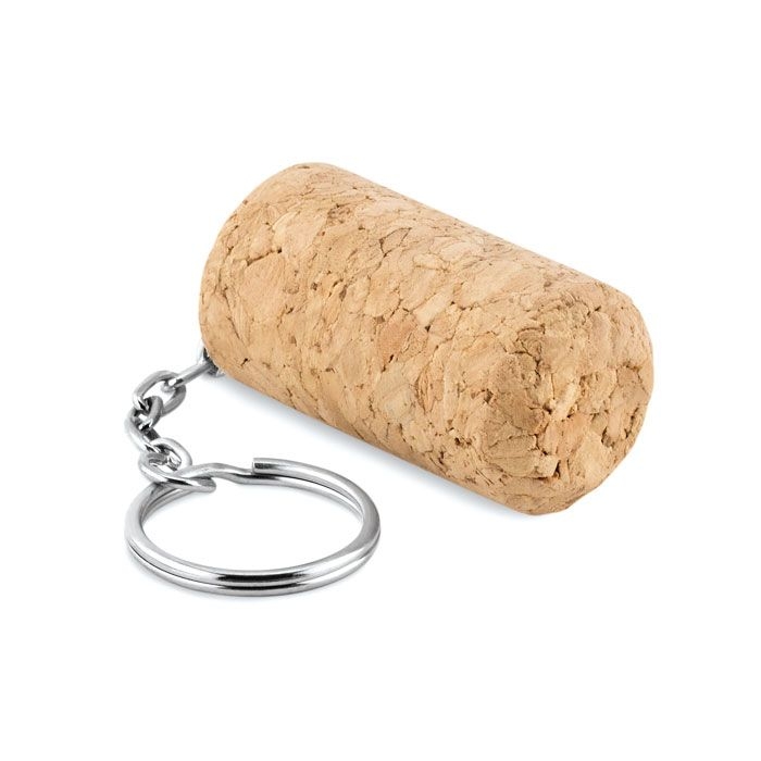 MO9343-13Tapon Schluesselring mit Weinkorken_ Beige