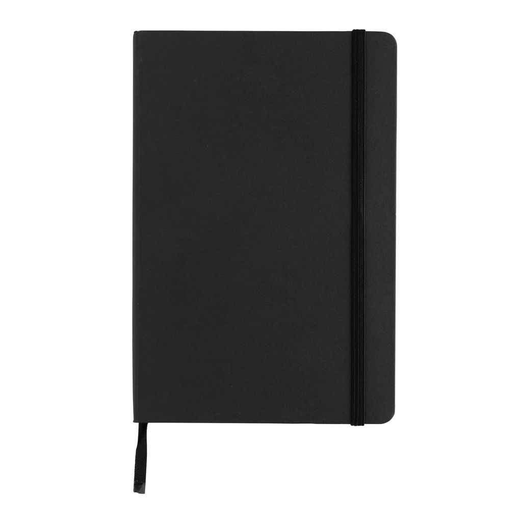 XDP774_59-1Craftstone A5 Notizbuch aus recycelt. Kraft- und Steinpapier_ schwarz