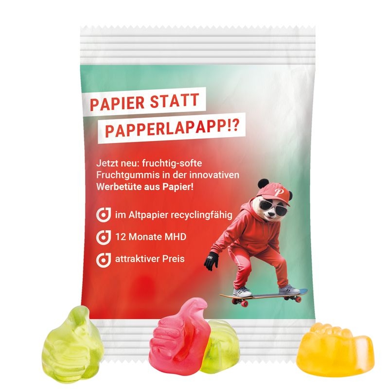 JG18062-6Minituete 15 g Trolli Fruchtgummi Standardformen_ Like-Daumen_ weiss
