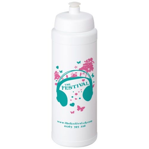 PF210689-2Baseline® Plus grip 750 ml Sportflasche mit Sportdeckel_ weiss
