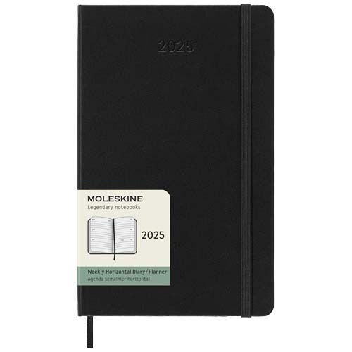 PF107941-1Moleskine Hardcover 12 Monate Wochenkalender L horizontal_ schwarz