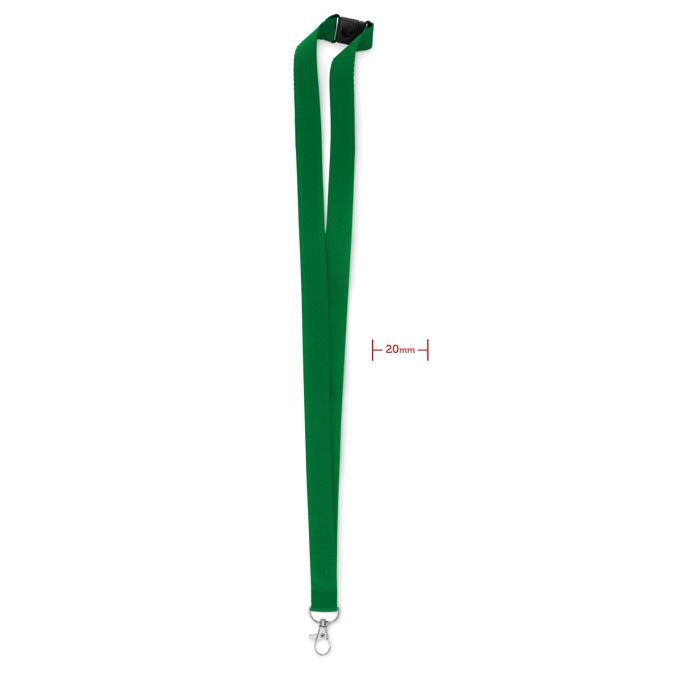 MO9354-09Pany Lanyard mit Karabiner 20mm_ Gruen MO9354-09Pany Lanyard mit Karabiner 20mm_ Gruen