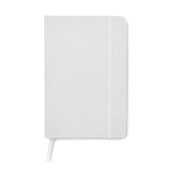 MO9966-06Note Rpet DIN A5 Notizbuch 600D RPET_ Weiss