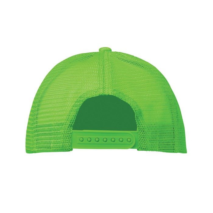 MO2269-68Bubble Trucker cap 5 panels_ neon gruen