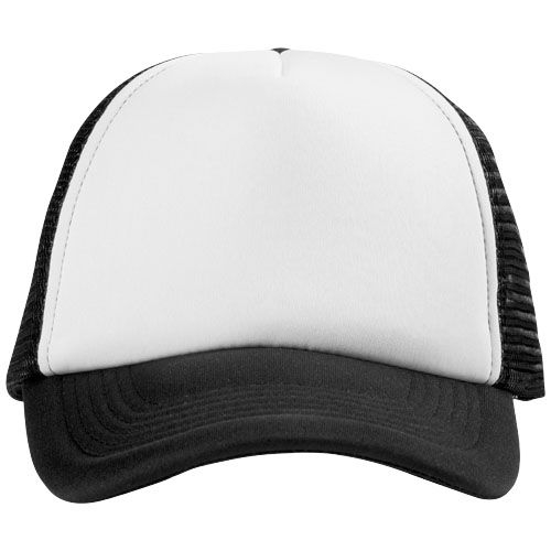 PF111069-1Trucker Kappe mit 5 Segmenten_ schwarz_weiss