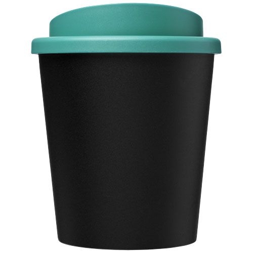 PF210454-9Americano® Espresso Eco 250 ml recycelter Isolierbecher_ schwarz_aquablau