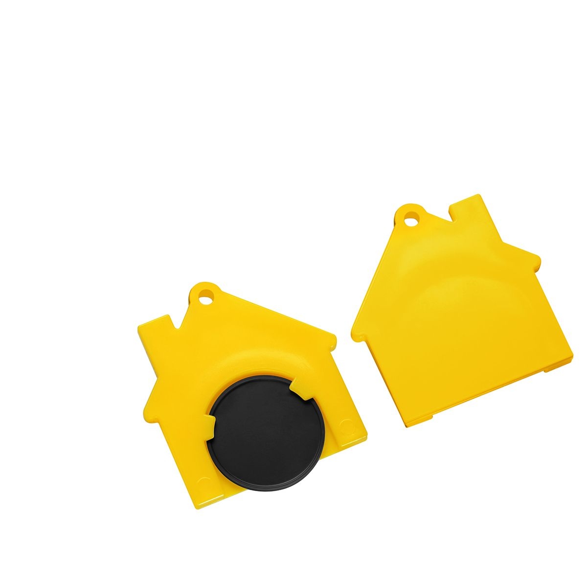 HE7516-6-4Chiphalter mit 1€-Chip _Haus_ schwarz_ gelb
