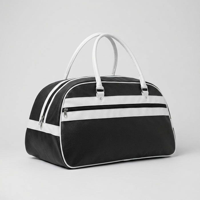 MO2987-03Nostalgic Sporttasche PU_ schwarz