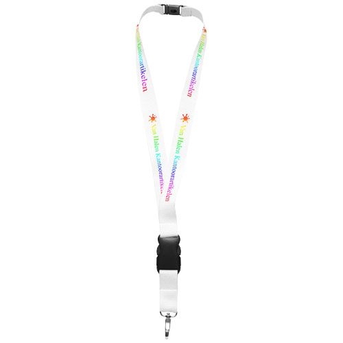 PF102130-6Yogi Lanyard mit Sicherheitsverschluss_ weiss