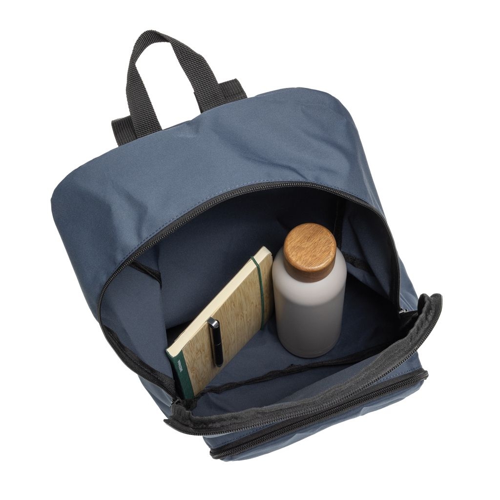 XDP763.19-25Dillon AWARE™ RPET faltbarer klassischer Rucksack_ navy blau