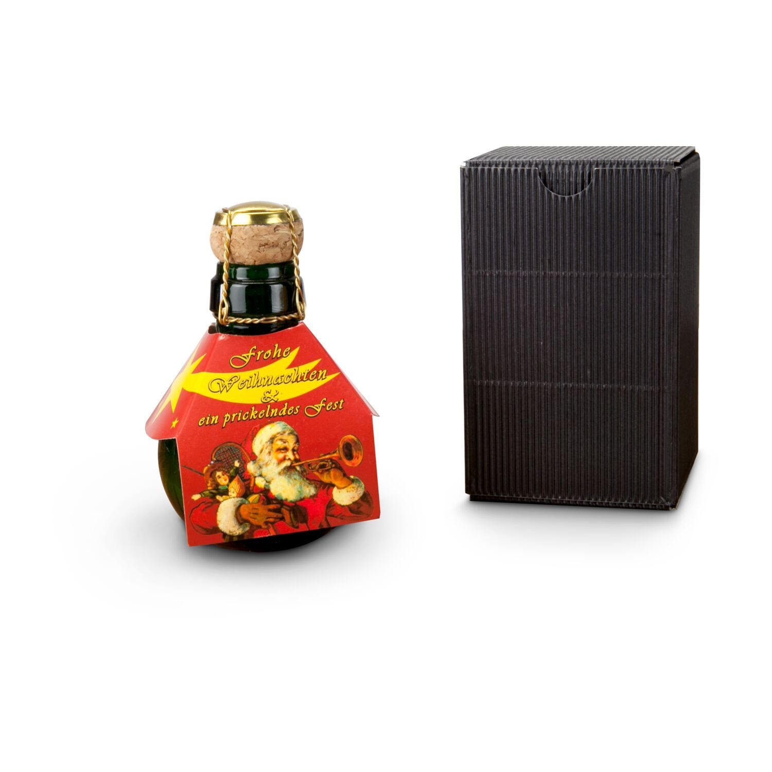 RP1378Kleinste Sektflasche_ Weihnachtsgruss