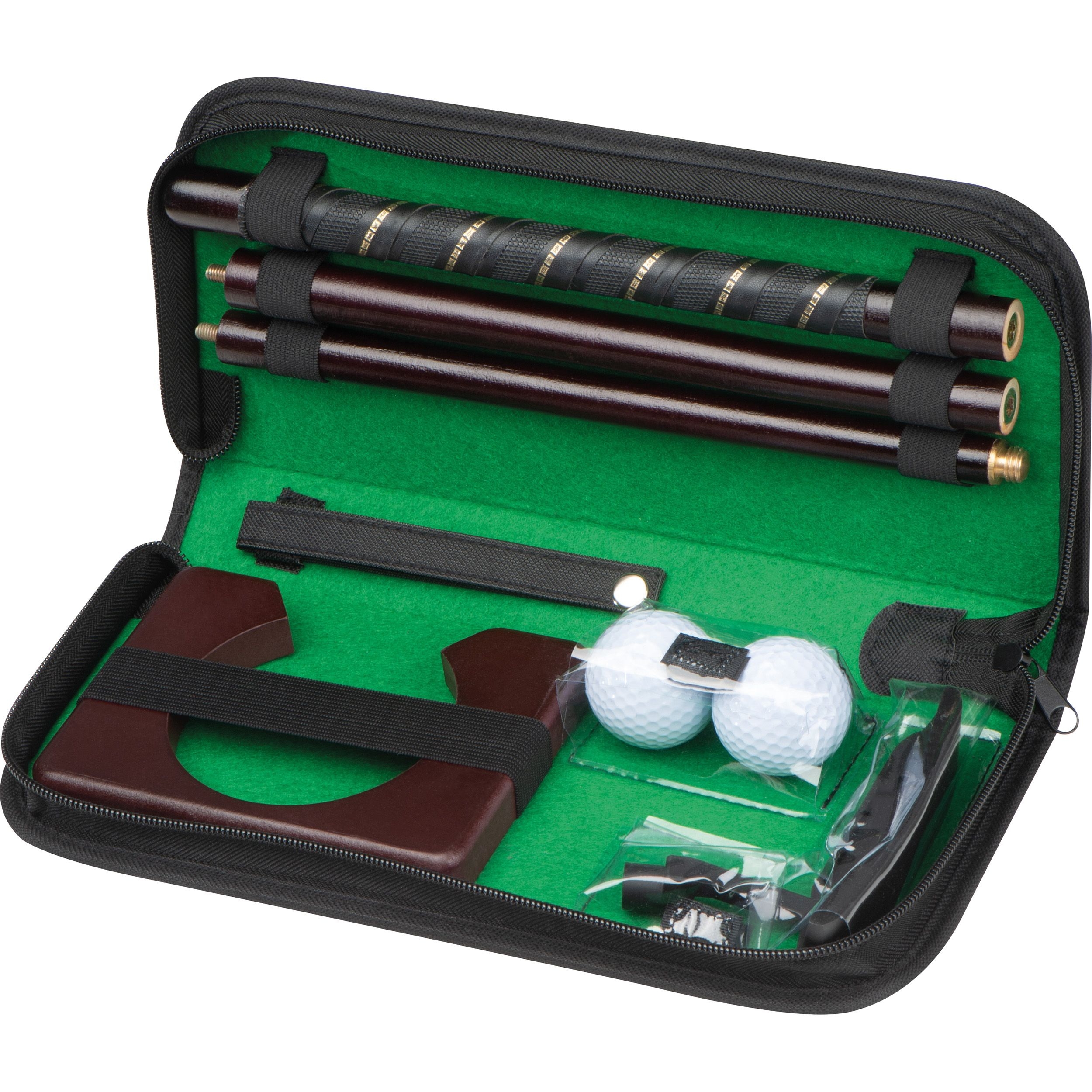 MA21100-03Buero Golfset mit Holzputter_ schwarz
