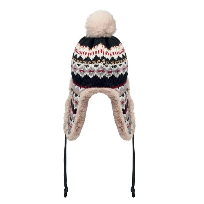 MO2688-03Yulong Gestrickte Ohrenmuetze_ schwarz