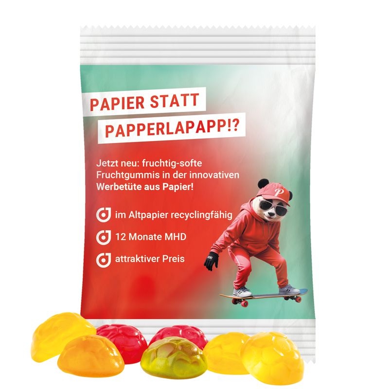JG18062-4Minituete 15 g Trolli Fruchtgummi Standardformen_ Fussball_ weiss