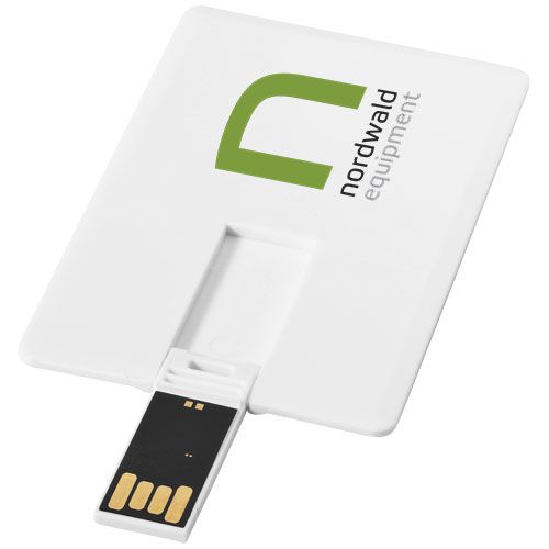 Slim 2 GB USB-Stick im Kreditkartenformat, weiß, 2 GB