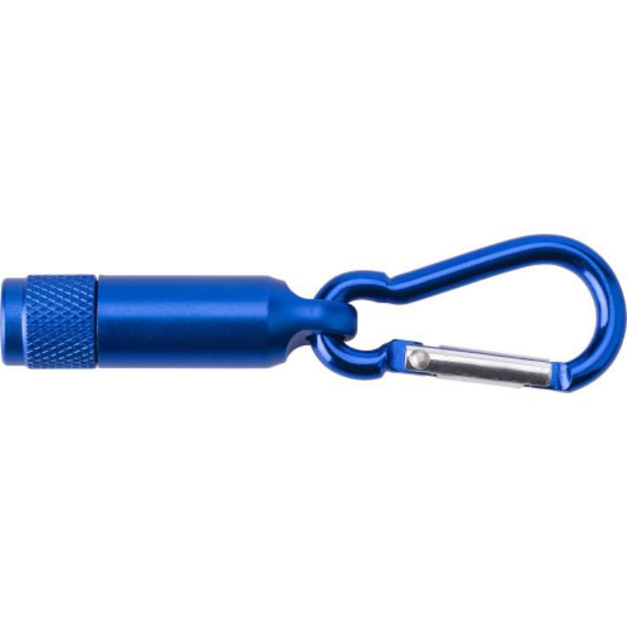GI432009-948Mini-Taschenlampe aus Aluminium mit Karabiner Tracy_ royal blue GI432009-948Mini-Taschenlampe aus Aluminium mit Karabiner Tracy_ royal blue