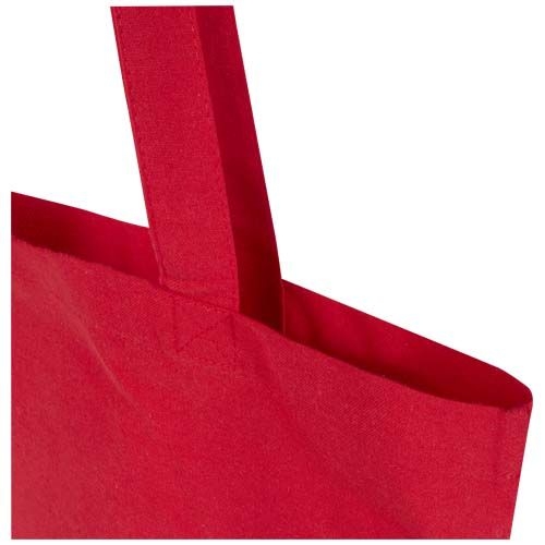 PF120760-2Madras Blend 140 g_m² Tragetasche aus GRS-recycelter Baumwolle 7L_ rot