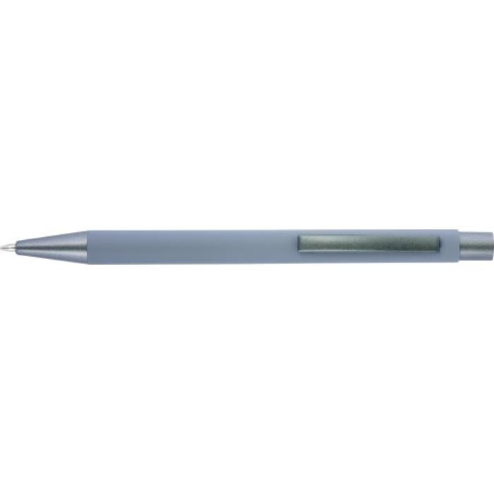 GI8298-03Kugelschreiber mit Softtouch-Oberflaeche und Glanzgravur Emmett_ Grau GI8298-03Kugelschreiber mit Softtouch-Oberflaeche und Glanzgravur Emmett_ Grau