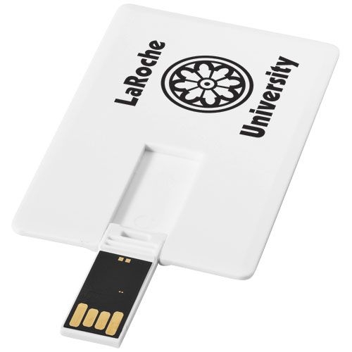 PF123521-1Slim 4 GB USB-Stick im Kreditkartenformat_ weiss_ 4 GB