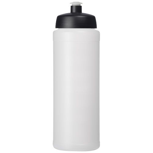 PF210689-16Baseline® Plus grip 750 ml Sportflasche mit Sportdeckel_ transparent_schwarz