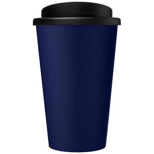 PF210691-6Americano® recycelter isolierter 350 ml Becher_ blau_schwarz
