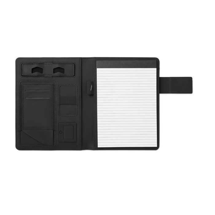 MO9231-03Powernoty DIN A5 Portfolio _ Powerbank_ schwarz