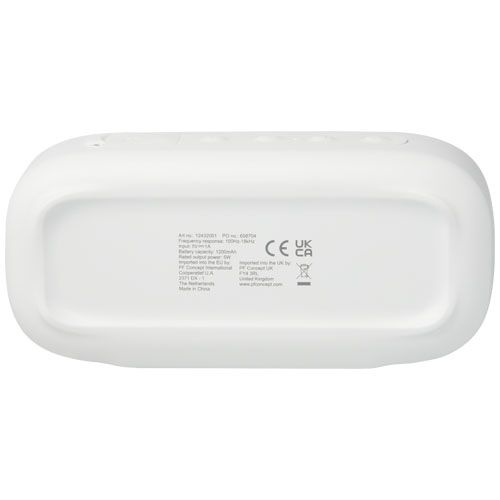 PF124320-1Stark 2.0 Bluetooth® Lautsprecher aus recyceltem Kunststoff_ 5W_ IPX5 _ weiss