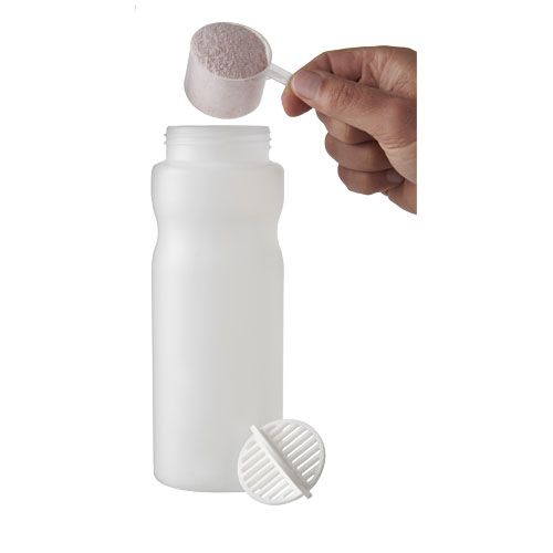Baseline Plus 650 ml Shakerflasche, weiß,klar mattiert