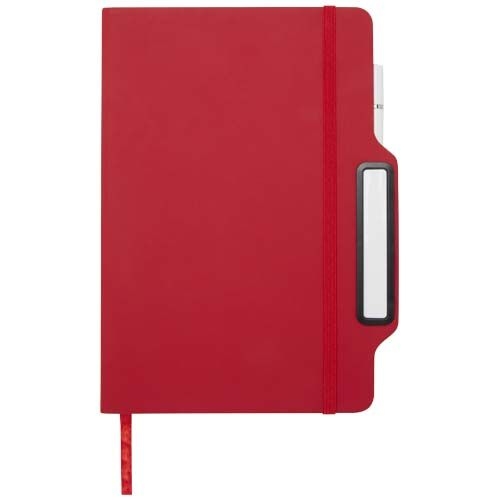 PF107969-1Nexus A5 Hardcover Notizbuch mit Kugelschreiber und Bleistiftset _schwarze Mine_ rot