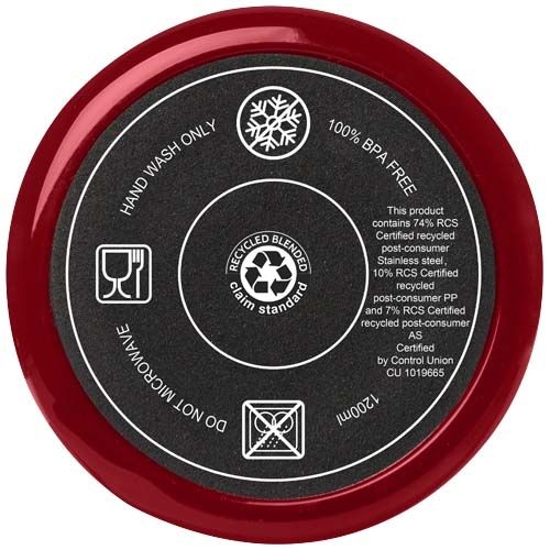 PF100801-7Melbourne 1200 ml RCS-zertifizierter Isolierbecher mit Strohhalm_ rot