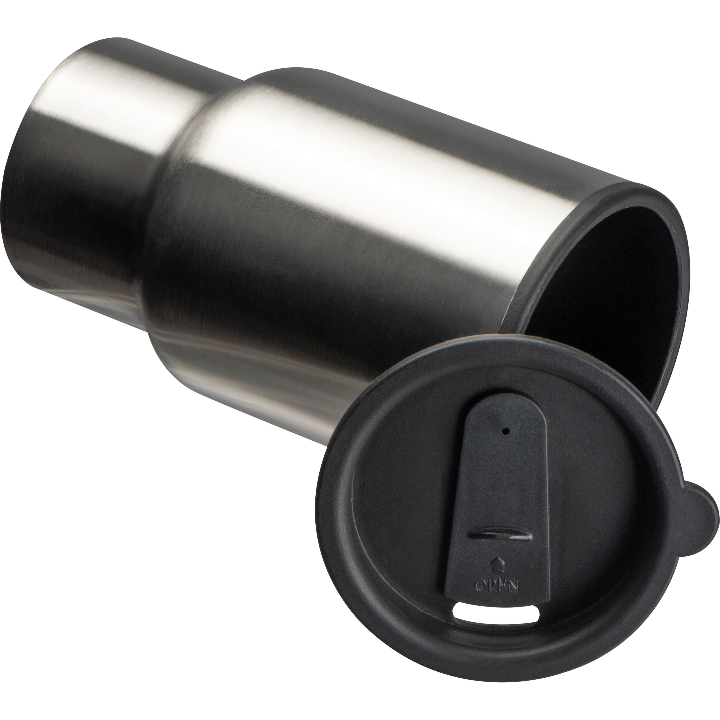 MA62613-07Warmhaltebecher mit USB Anschluss_ silbergrau