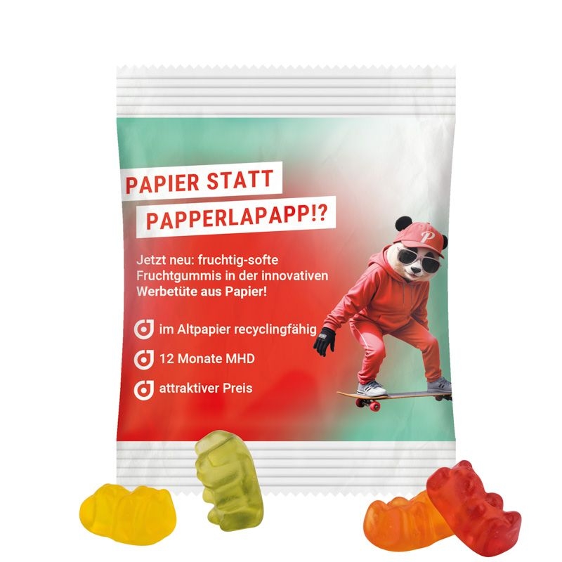 JG18070Minituete 12 g Trolli vegane Fruchtgummi Baerchen