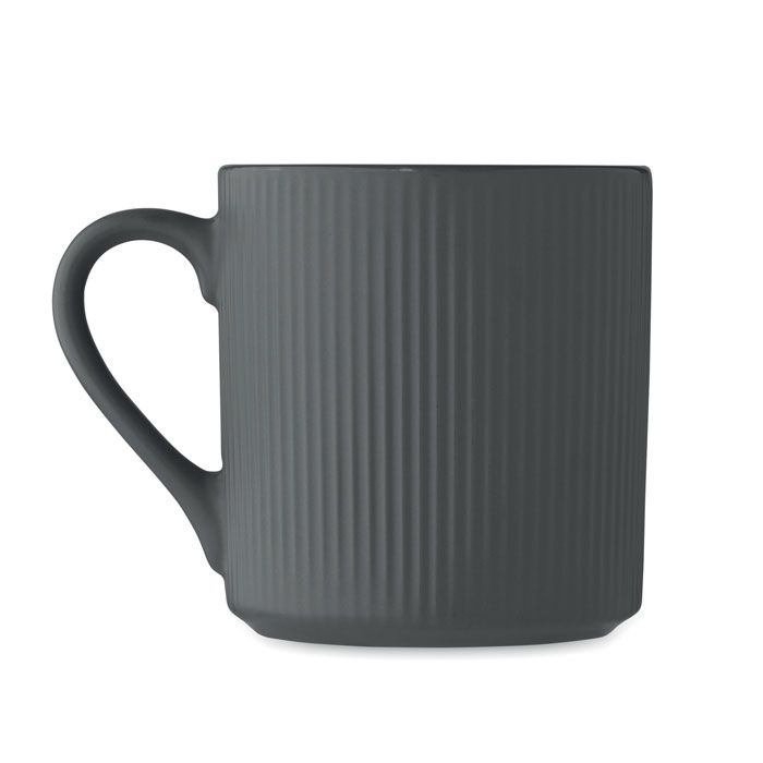 MO2397-15Ribmug Keramikbecher matt 340ml_ steingrau