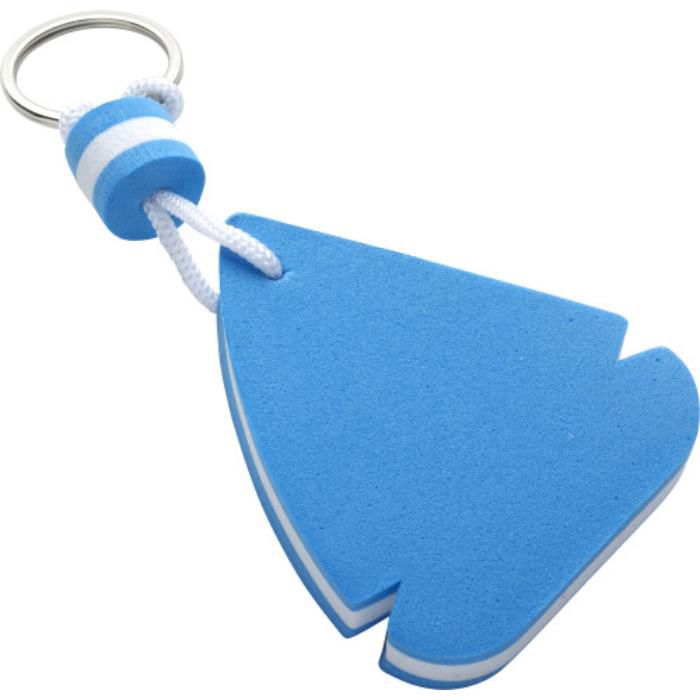GI1134-45Schluesselanhaenger aus EVA Cyrus_ Blau_Weiss