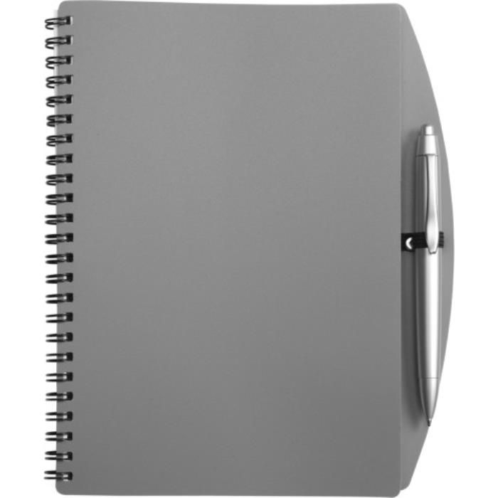 GI5140-03Notizbuch aus Kunststoff Solana_ Grau