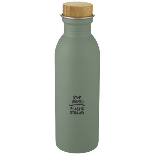 PF100677-3Kalix 650 ml Sportflasche aus Edelstahl_ heather gruen