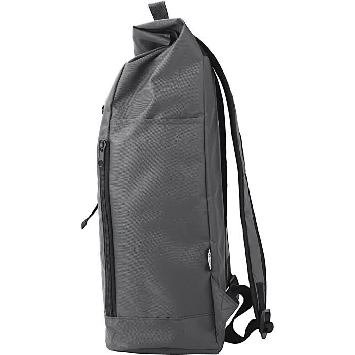 GI1015155-01rPET-Polyester _600D_ Rucksack mit Rollverschluss Evie_ schwarz