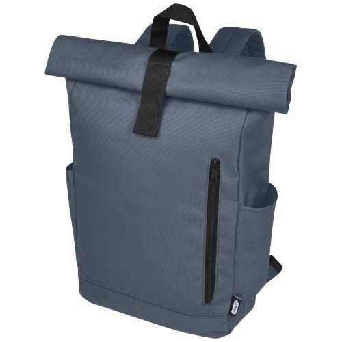 PF120659-10Byron 15_6_ GRS RPET Roll-Top Rucksack 18 L_ Hale Blue
