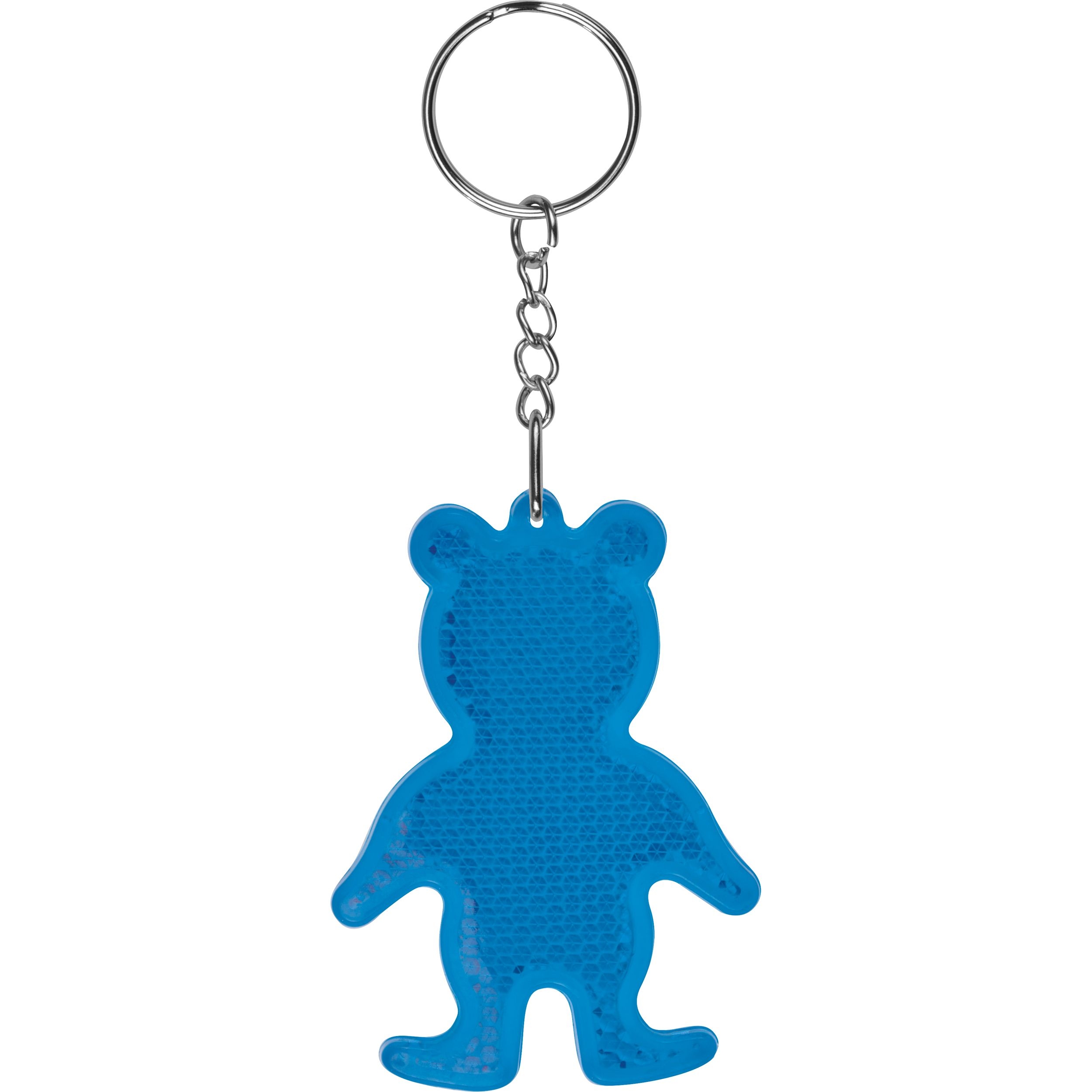 MA92449-04Reflektierender Schluesselanhaenger _Baer_ blau