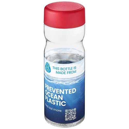 PF210435-17H2O Active® Eco Base 650 ml Sportflasche mit Drehdeckel_ transparent_rot