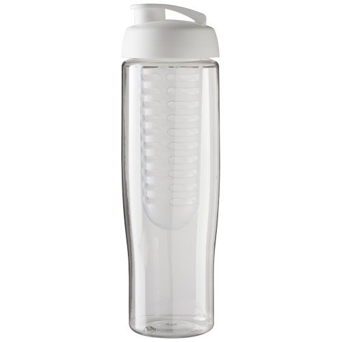 PF210041-1H2O Active® Tempo 700 ml Sportflasche mit Klappdeckel und Infusor_ transparent_weiss