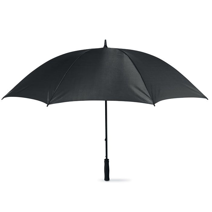 Gruso Regenschirm mit Softgriff, schwarz